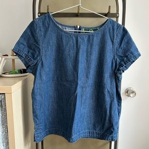 C Wonder denim boxy top